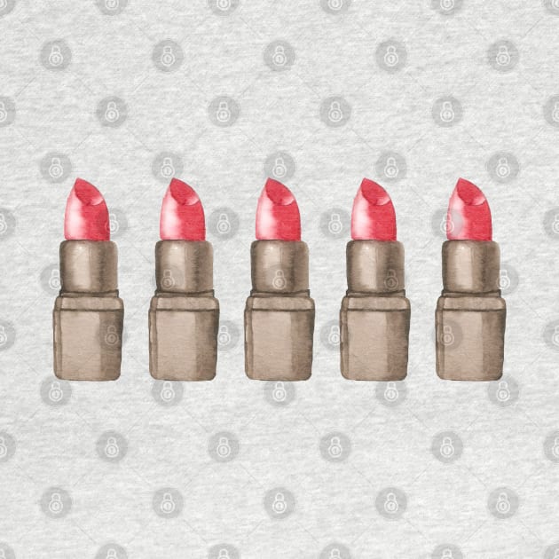 Red lipstick Pattern by kuallidesigns